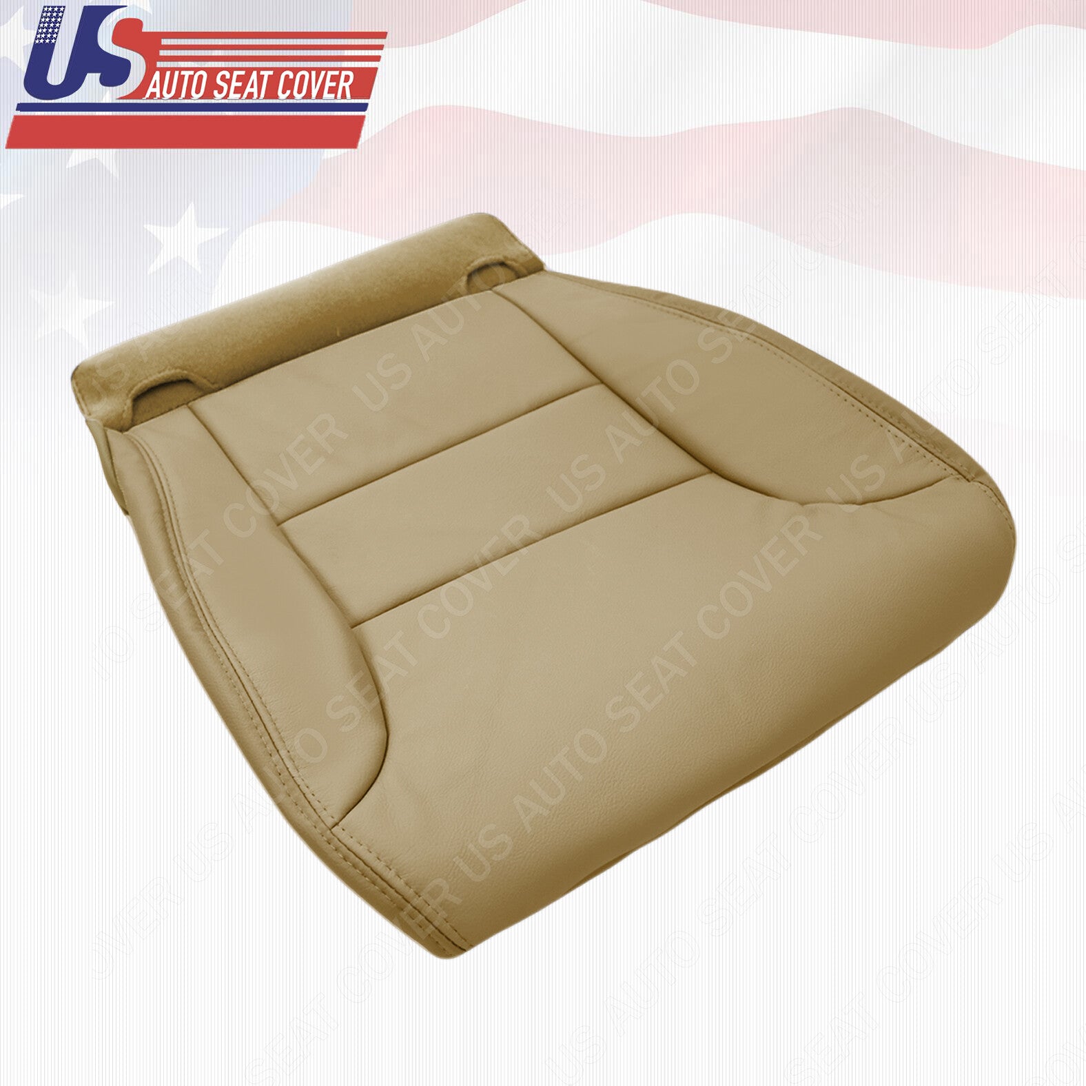 2005 to 2010 Fits Honda Odyssey Passenger Bottom Leather Seat Cover Tan